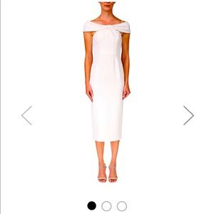 BADGLEY MISCHKA Bridal Anything dress!
Classic Off-the-Shoulder Cocktail Dress